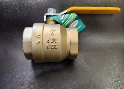 2  Ips 600wog Full Port Forged Brass Ball Valve Threaded Lead Free 600t002-nl • $45.99