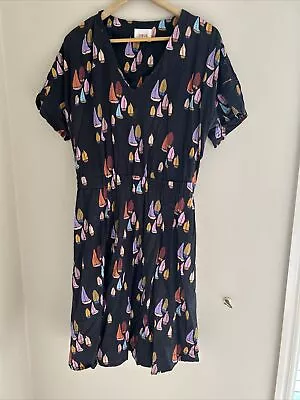 Obus Yachts Dress With Pockets & Stretchy Waist  5 12 14 16 18 • $75