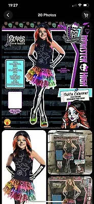 Child Halloween Costume SKELITA CALAVERAS Rubies Monster High SZ Small Medium   • $15