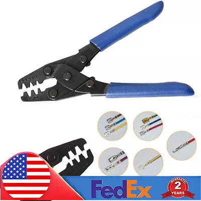 Open Barrel Molex-style Crimping Tool DR-1 Ratcheting Wire Crimper Plier • $19.50