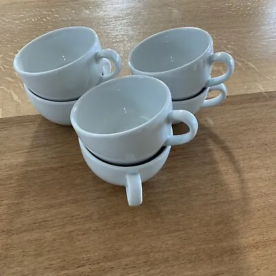 Porcelite Cappuccino / Flat White Vitrified China Coffee Cup C200ml Set Of 6 • £19.99