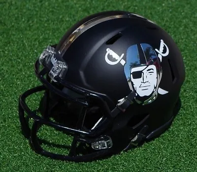 Las Vegas / Oakland Raiders Concept Football Mini Helmet With Chrome Details • $51