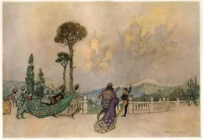 Warwick Goble : The Castles In The Air : 1911 :  Archival Quality Art Print • £55.05