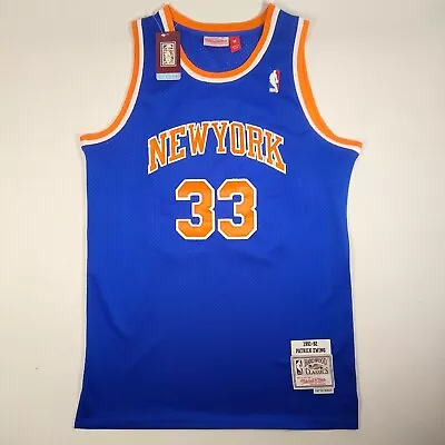 Patrick Ewing Embroidered #33 Jersey Retro Blue • $42.80