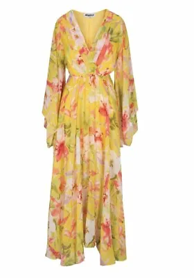 Meghan La Sunset Maxi Dress Medium Yellow NEW • $150