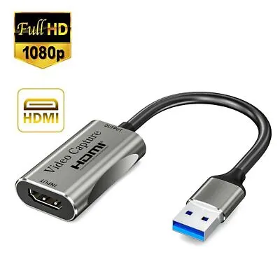 1080P 4K USB Video Capture Card HDMI-compatible USB 3.0 Video Grabber • £10.81