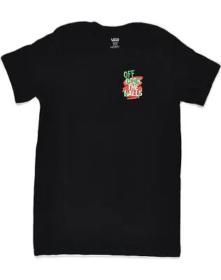 VANS Mens Graphic T-Shirt Top Medium Black Cotton ZD07 • £9.10