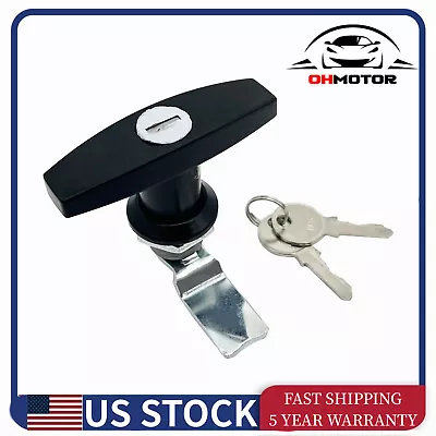 T-Handle Shell Door W/ Keys Truck Van Trailer Camper Cover Latch Cap Lock Lid RV • $11.96