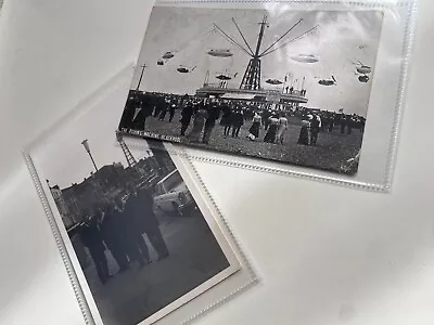 BLACKPOOL OLD POSTCARD BUNDLE Postcards Flying Machine Street Tower Car PHOTO • £3.88