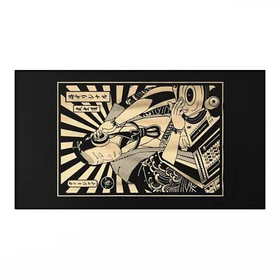 Vintage Japanese Samurai DJ Retro Bushido Warrior Japan Sword Gift Dornier Rug • $101.19