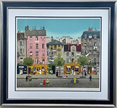 Michel Delacroix  Chez Camille   NEWLY FRAMED Hand Signed  & # Lithograph • $549.99