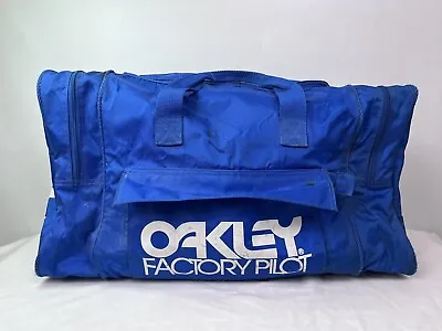 Oakley Factory Pilot Gear Bag Vintage BMX Old School Blue Helmet Bag Racing RARE • $299.99