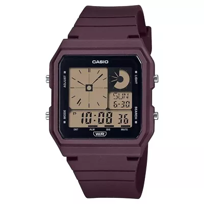 Casio Vintage Retro Style Playful POP Brown Maroon Digital Watch LF-20W-5A • $99