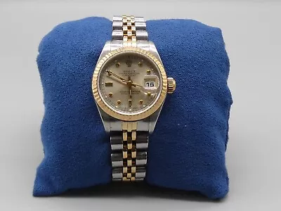 Ladies Rolex Datejust Watch Two-Tone Yellow Gold And Stainless - Vintage 69713 • $2795