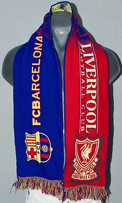 Barcelona Scarf Liverpool Football Scarf Champions League Final Scarf Support • $13.59