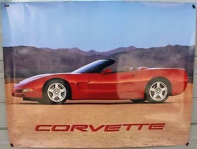 Unused 1998 Official Chevy Chevrolet GM Dealer Corvette Auto Show Promo Poster • $19.99