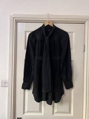 £24.99 • Buy Ted Baker Size 1 Silk Shirt Womens Black Long Tunic Long Sleeve Gothic Wiccan 