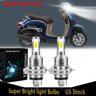 Super LED Light Bulbs For Honda Motorcycle 2022 2023 NAVI Scooter Headlight: USA • $16.79