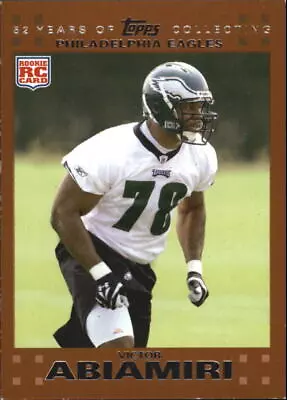 2007 Topps Copper #359 Victor Abiamiri RC Rookie Card /2007   • $2.48