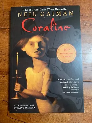 $79.99 • Buy Neil Gaiman SIGNED BOOK Coraline 10TH ANNIVERSARY EDITION Paperback