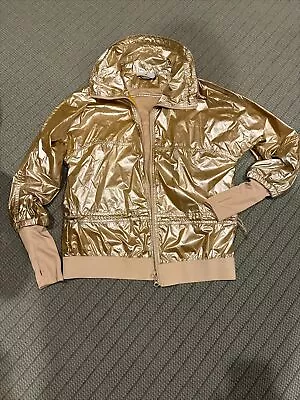 Adidas Stella Mccartney Jacket In Gold Nylon Size S/P Perfect New Condition • $88