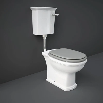 £526.95 • Buy RAK Washington Low Level Toilet With Lever Cistern + Grey Seat