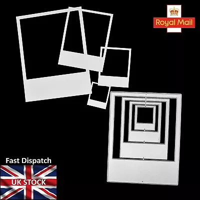 Nest Of 4 Polaroid Frames Metal Cutting Dies Retro Scrapbooking Card Making H0 • £8.35