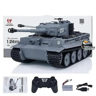 Taigen 1/24 RC Battle Tank Tiger I Remote Control Military Tanks Infrared Combat • $71.80