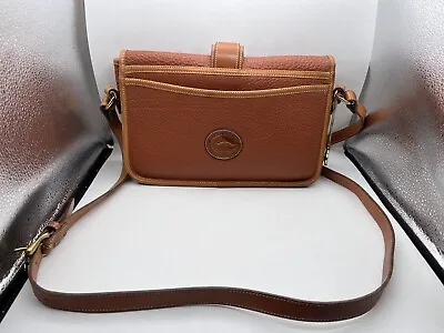Vintage Dooney & Bourke East West Leather Bag Rust Brown Made In US • $45