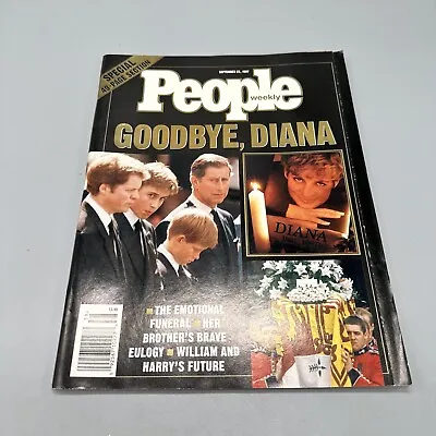 People Magazine: Princess Diana Goodbye Special Section September 22 1997 EUC • $9.99