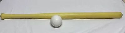 Vintage Official Wiffle Bat Made In USA Yellow Plastic 31” Plus Ball • $19.57