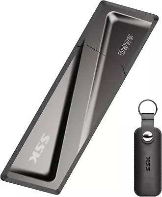 SSK 256GB USB SSD Solid State Flash Drive Up To 550MB/s Fast USB Memory Gen2 + • £40.32