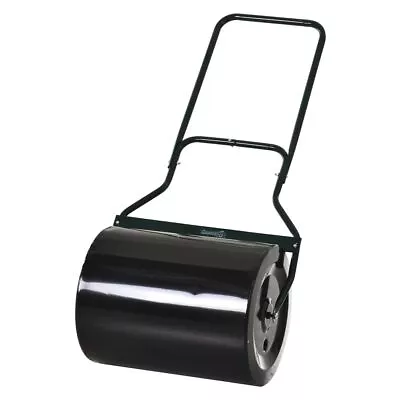 60L Steel Garden Roller Push Pull W/ Fillable Cylinder Water Rolling Drum • £67.98