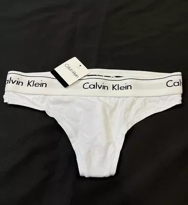 Calvin Klein White Women’s Thong Underwear Available In Multiple • £12