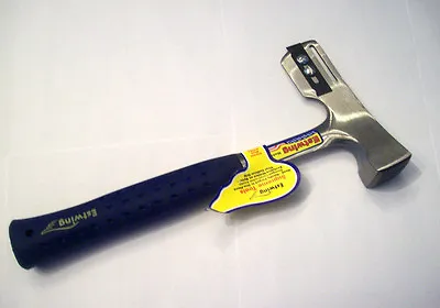 ESTWING 28oz E3-39 SHINGLERS HATCHET HAMMER W/GAUGE ROOFING FULLY POLISHED USA  • $29.99