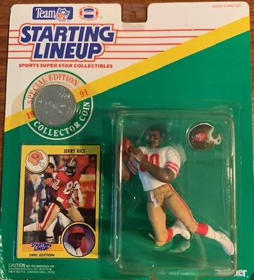 1991 Kenner Starting Lineup Jerry Rice San Francisco 49ers Free Shipping • $29.88