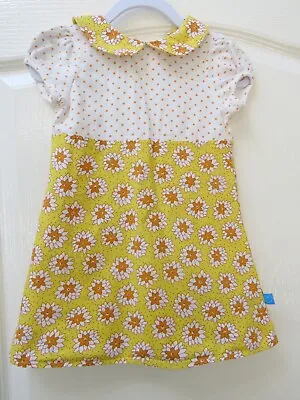 £18 • Buy LITTLE BIRD Retro 70s Style Floral Print Cotton Dress 12-18 Months IMMACULATE