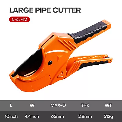 2-5/8  (65mm) Large PVC Pipe Cutter Tool Portable For Cutting PVC PEX Plastic  • $18.99