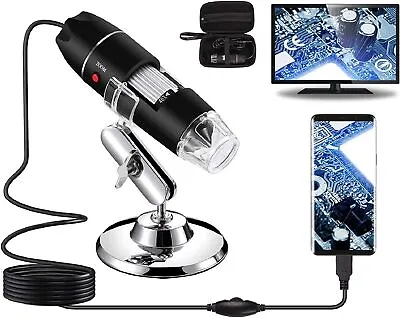 USB Digital Microscope 40X To 1000X 8 LED Lights Magnification Endoscope Camera • $62.99