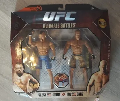 Tito Ortiz Chuck Liddell UFC Jakks Pacific Action Figures Ultimate Battles 3 Set • $49.99