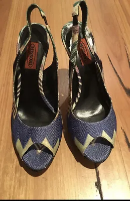 £144.51 • Buy Ladies Missoni Heels 38 Worn Only Once Excellent Condition Shoes Quick Sale