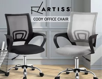 $69 • Buy Artiss Gaming Office Chair Computer Mesh Office Chairs Executive Black & Grey