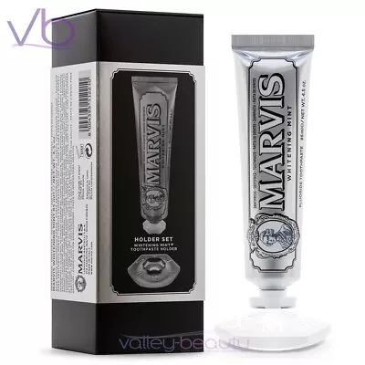 MARVIS Whitening Mint Toothpaste 85ml With Holder | Stylish Italian Assortment • $26