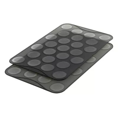 Mastrad Silicone Macaron Cookie Baking Sheets W/ 25 Ridges And Filling Marks • $12.99