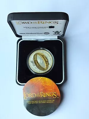 2003 Lord Of The Rings New Zealand Silver One Dollar Coin - Power Of The Ring. • £40