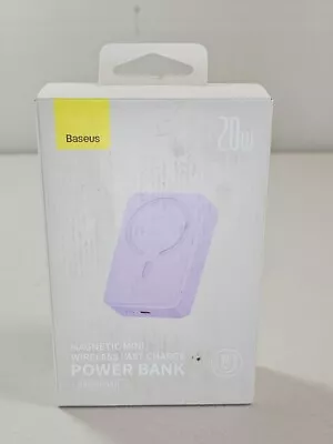 Baseus 20000mAh Magnetic Battery Pack PD 20W MagSafe Power Bank Purple • $37.99