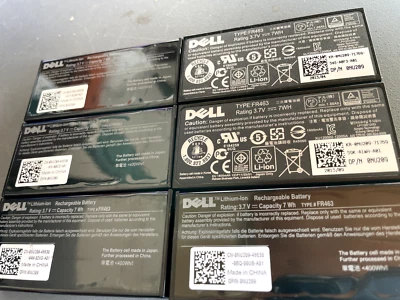 $84.99 • Buy Lot Of 6 Dell Rechargeable Battery Type FR463 DP/N NU209