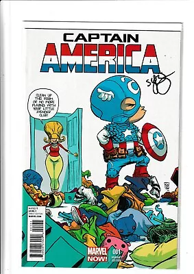 ⭐️ Signed ⭐️ Captain America #1 Skottie Young Variant • £14.99