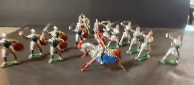 Collection Of 15 Vintage Lead Toy Soldiers - Knights (barclay Timpo Britains) • $54