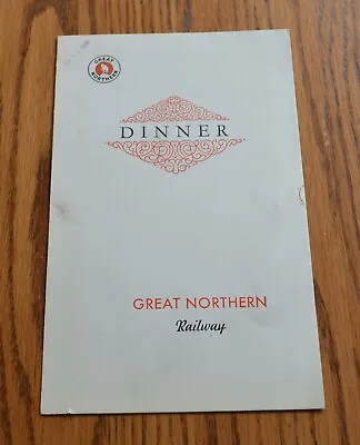 $34.99 • Buy Jan 23 1935 Great Northern Railroad Dining Car Menu Forward Facing Goat 